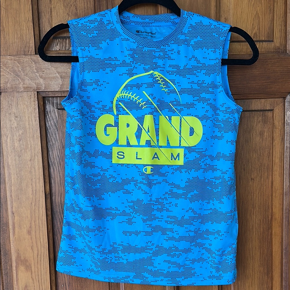Champion Blue Kids Sleeveless Shirt